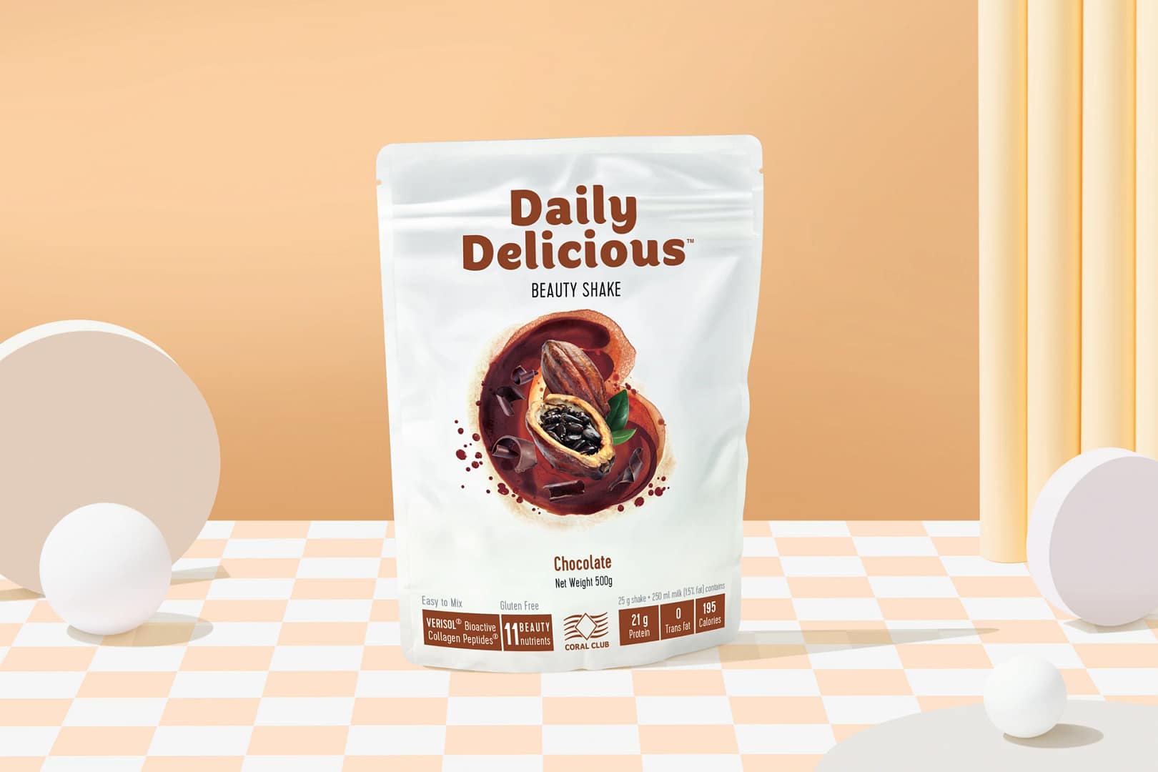 Daily Delicious Beauty Shake ​​- cioccolato - immagine 3